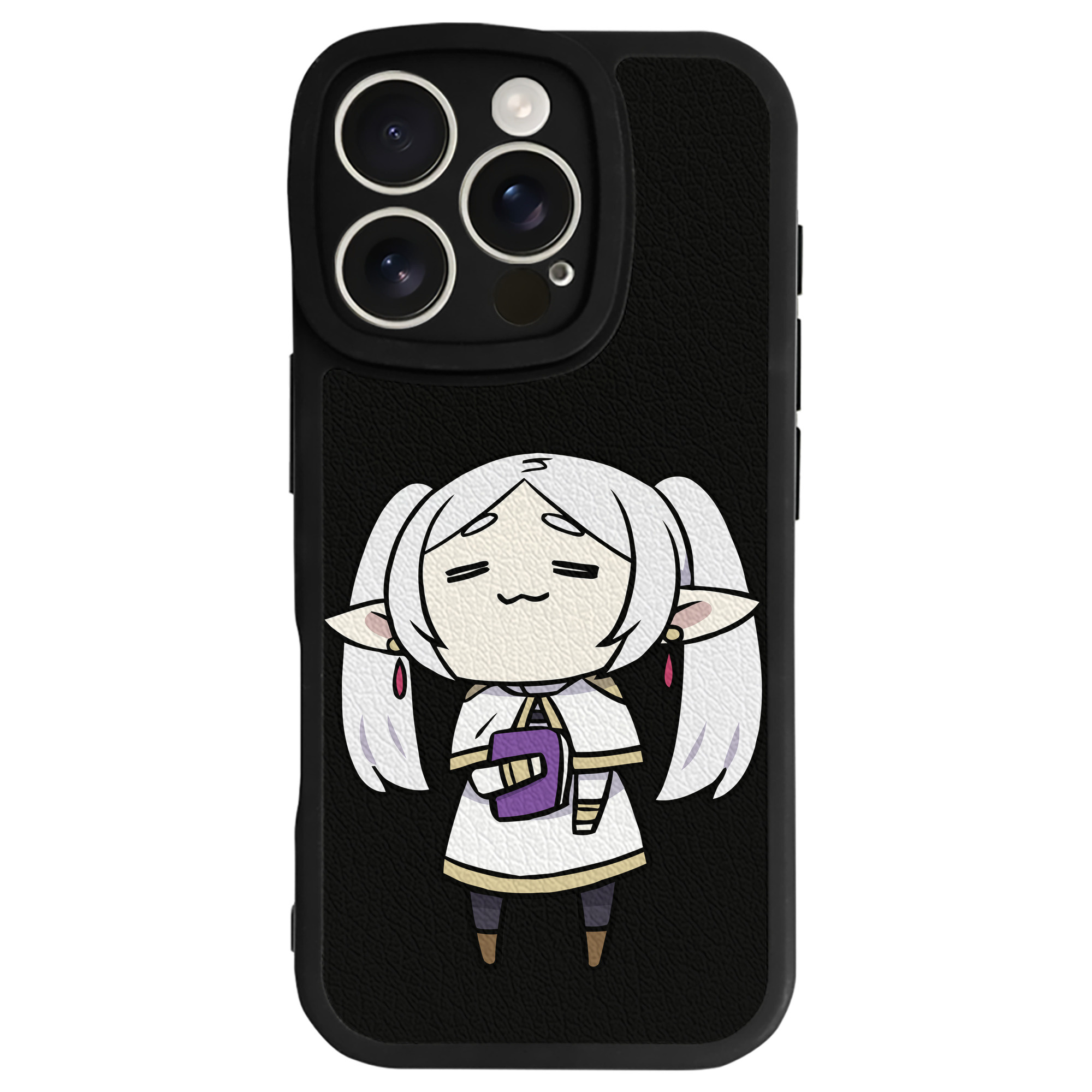 （画像用） 葬送のフリーレン Frieren 【iPhone 16シリーズ対応】シリコンスマホケース（レザー調） 材質：シリコン